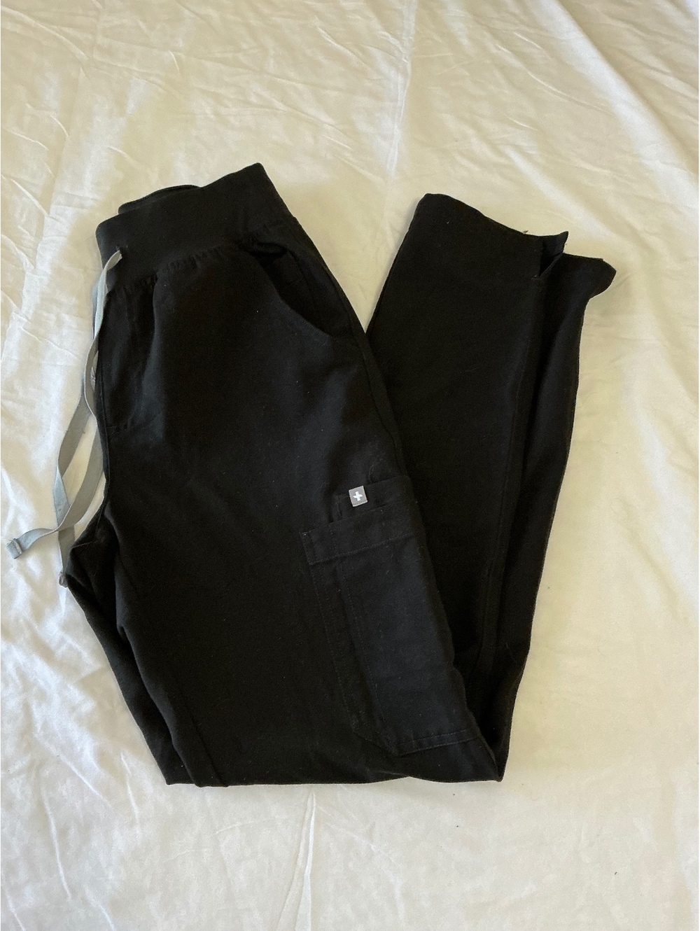 FIGS High Waisted Yola Scrub Pants Women’s Black Stretch Medical Scrubs